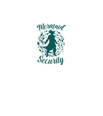 Mermaid Security boys model negru pe tricou