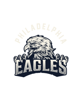 Philadelphia Eagles model alb pe tricou