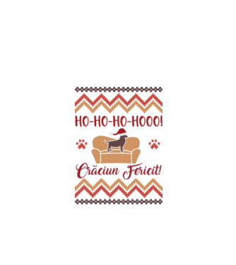un Crăciun ho-ho-hoo-hoo fericit! model alb pe tricou
