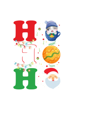 Ho-ho-ho christmas model negru pe tricou