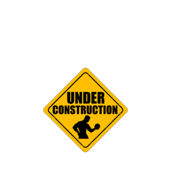 Under Construction model negru pe tricou
