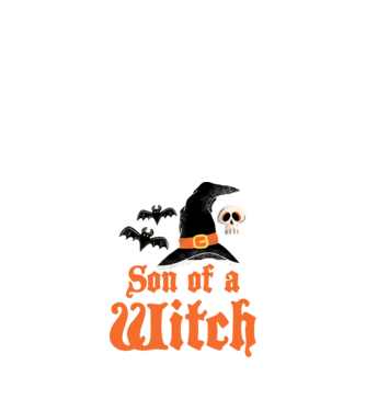 Son of a witch model alb pe tricou