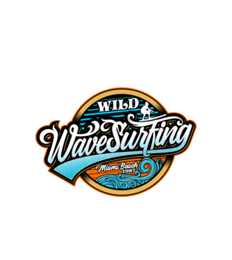 WaveSurfing model alb pe tricou