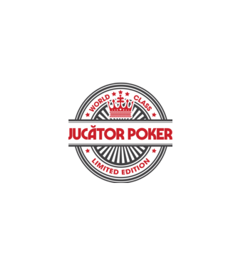 jucător poker model alb pe tricou