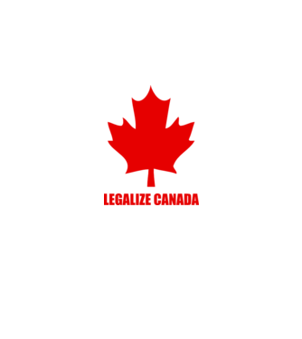 Legalize Canada model alb pe tricou