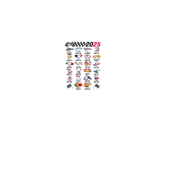 MOTOGP 25 CALENDAR alb model alb pe tricou