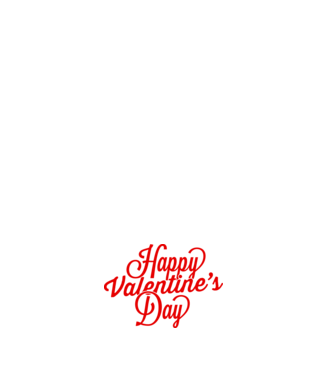 Happy Valentines day model negru pe tricou