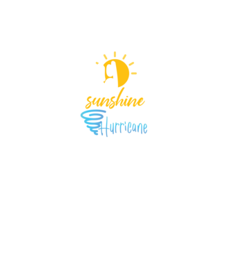 May Girls are Sunshine mixed with a little Hurricane model turcoaz pe tricou
