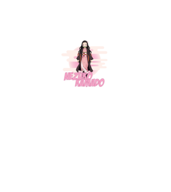 Demon Slayer  Nezuko model alb pe tricou