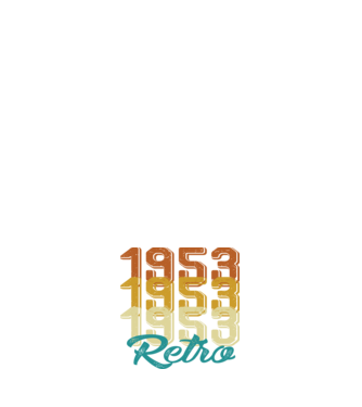 Retro 1953 model negru pe tricou