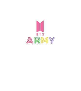 BTS ARMY model negru pe tricou