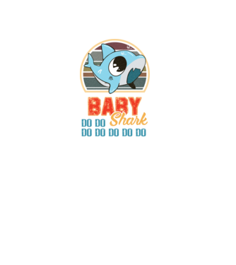 BabyBOY shark model negru pe tricou