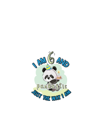 PANDASTIC 6 model alb pe tricou