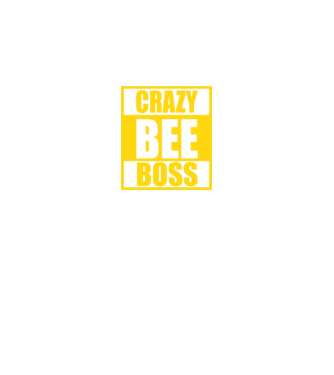 Crazy bee boss model negru pe tricou