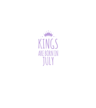 Kings are born in - July model negru pe tricou