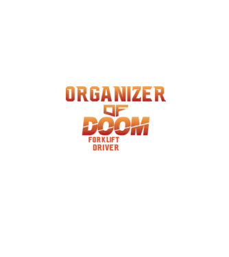 organizer of DOOM model negru pe tricou