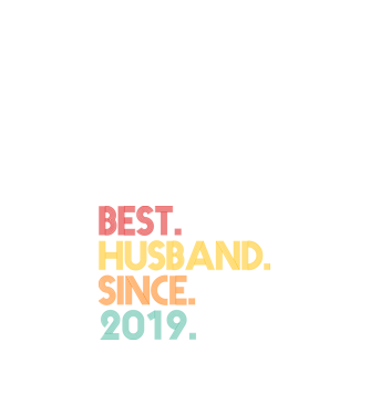 best husband since 2019 retro model negru pe tricou