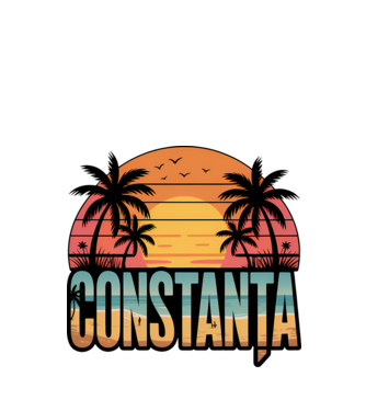 Constanța model negru pe tricou