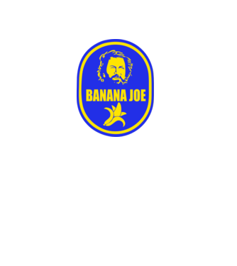 Banana Joe model alb pe tricou