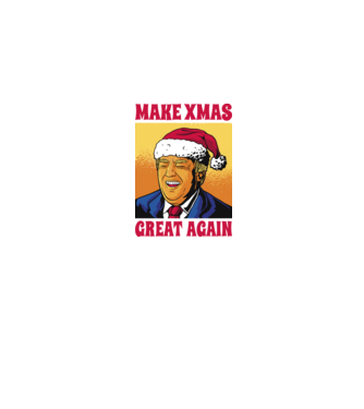 Make Xmas great again model albastru jeanși pe tricou