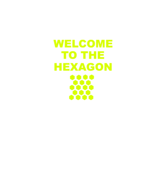 Welcome to the hexagon model gri/negru pe tricou