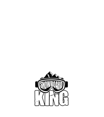 Snowboard king 01 model negru pe tricou