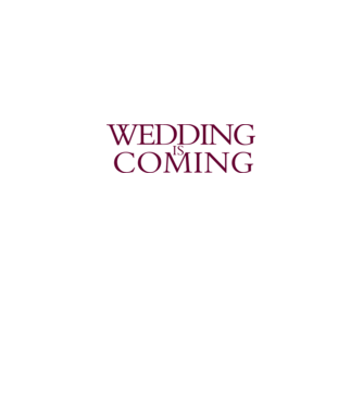 Wedding is coming model albastru deschis pe tricou