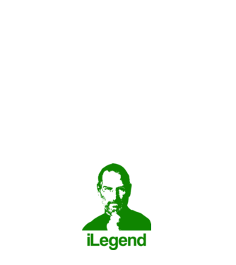 iLegend Steve Jobs model alb pe tricou