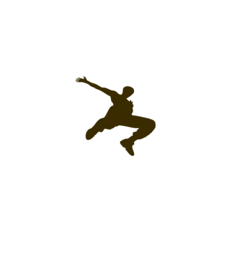 Logo Parkour model gri pe tricou