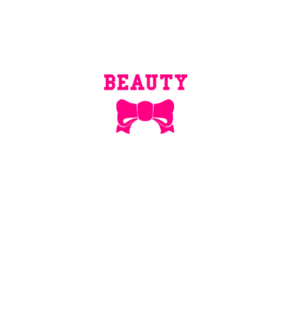 beauty model alb pe tricou