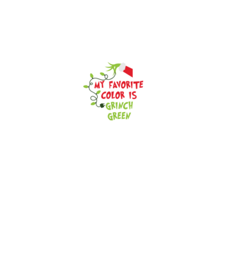 Grinch Green model negru pe tricou