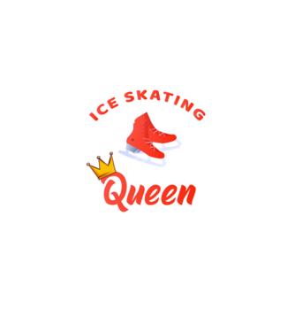 Ice skatin Queen model negru pe tricou