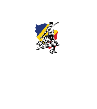 Hai romania fotbal model negru pe tricou