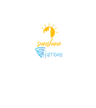 April Girls are Sunshine mixed with a little Hurricane model negru pe tricou