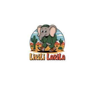 Lirili Larila model negru pe tricou