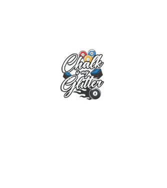 Chalk is my glitter model negru pe tricou