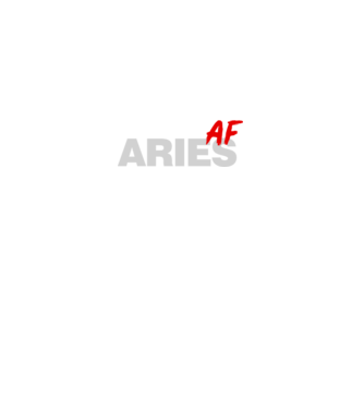 ARIES as fuck model negru pe tricou
