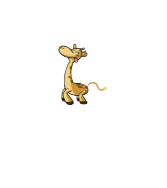 Giraffe model albastru închis pe tricou