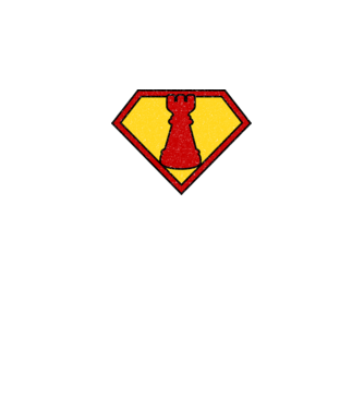 SuperChess turnul de sah model albastru regal pe tricou