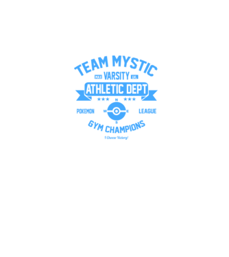 Mystic champions model negru pe tricou