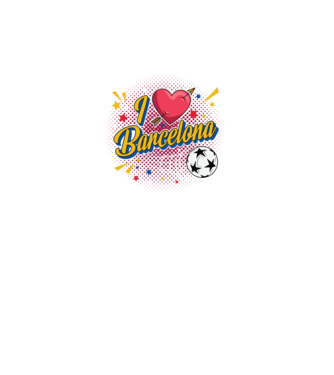 Popart Barcelona model turcoaz pe tricou