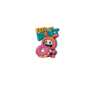 Feed the beast model nisipiu pe tricou