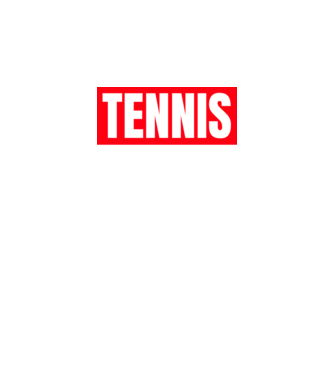 TENNIS HERO model negru pe tricou