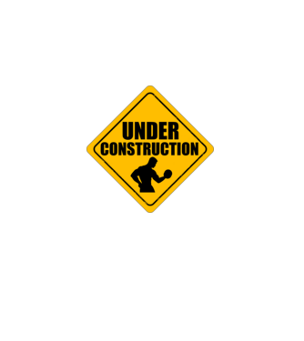 Under Construction model negru pe tricou