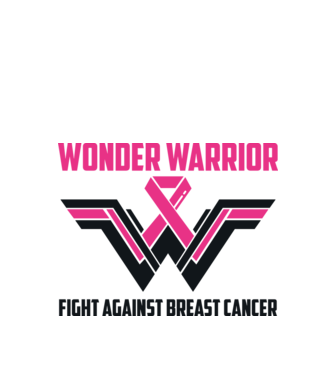 WONDER WARRIOR model alb pe tricou