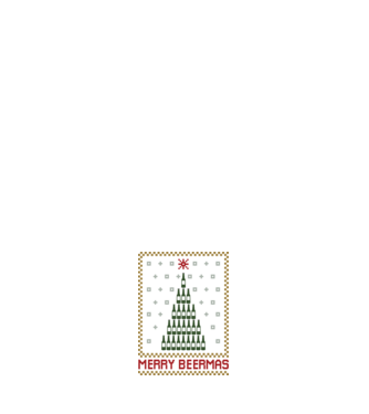 Merry Beermas model negru pe tricou