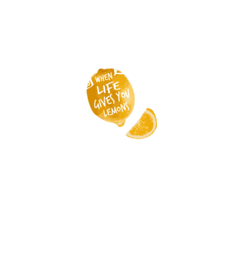 When life gives you lemons... model albastru regal pe tricou
