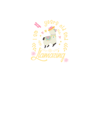 Birthday Llamazing 4 years old model negru pe tricou