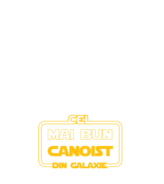 Cel mai bun canoist din galaxie model negru pe tricou