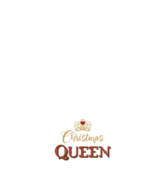 Christmas Queen model negru pe tricou